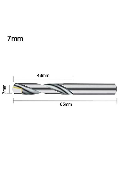Choice 7.0mm Solid Tungsten Carbide Drill Bits For CNC Carbide Twist Drill Bi...