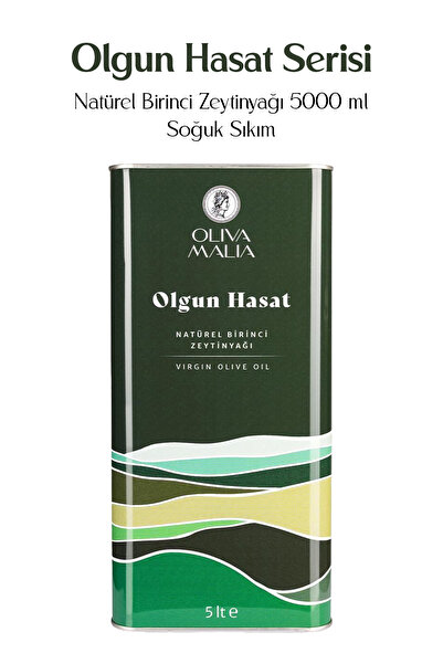 Oliva Malia Yeni Sezon Olgun Hasat Serisi Natürel Sızma Zeytinyağı 5000 Ml. S...