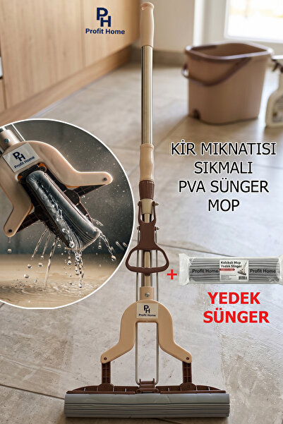 Profit Home Kıl Tüy Toz Kir Mıknatısı Pva Süngerli, Kendinden Sıkmalı Kelebek...