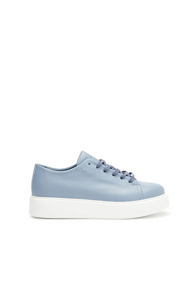 Dıvarese Mavi Kadın Deri Sneaker