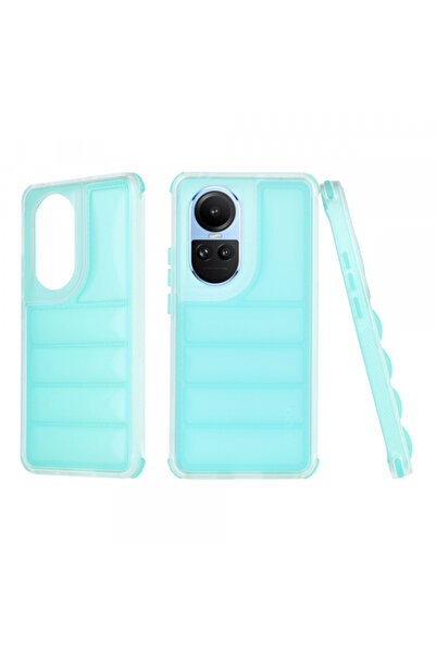 OPPO Husa pentru Reno10 / Reno10 Pro, Techsuit, Wave Shield, Turcoaz