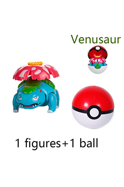 Choice4 Venusaur 12 Styles Pokemon Anime Deformation Figures Pikachu Eevee Me...