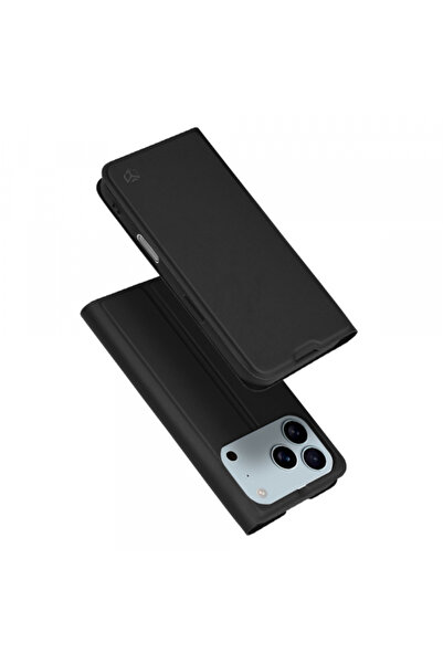 Apple Husa pentru iPhone 17 Pro, Techsuit, Magskin Book, Neagra