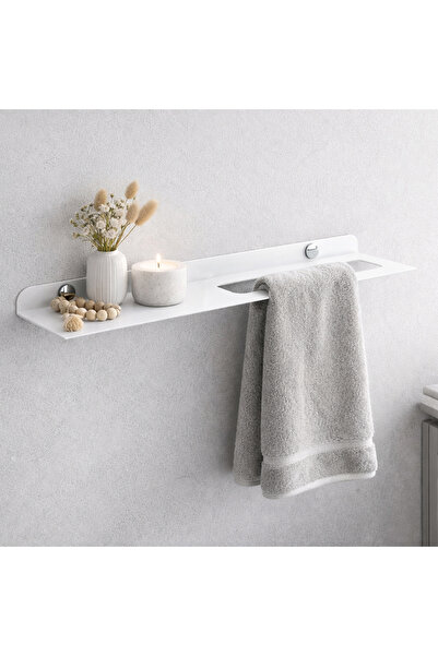 Decopin DEKORATİF BANYO - MUTFAK HAVLU ASKILIK- KENDİNDEN YAPIŞKANLI (BEYAZ)