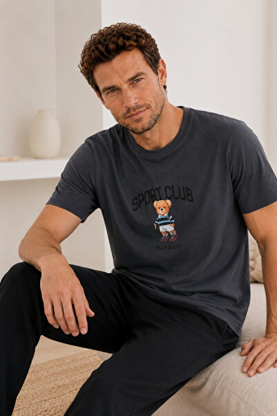 nisaNCa Summer Short Sleeve 100% Cotton Men's Pajama Set - Father's Day Speci...