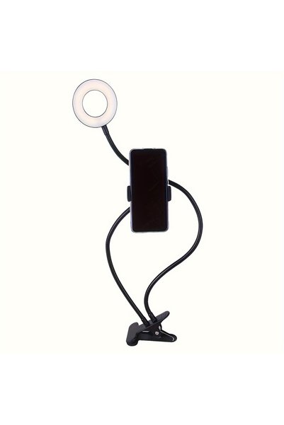 Choice black Selfie Ring Light with Phone Holder Clip-On Selfie Light Adjusta...