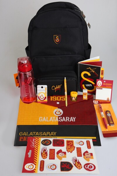 Galatasaray YENİ SEZON LİSANSLI LİSE FULL KIRTASİYE OKUL SETİ OKUL VE KALEM Ç...
