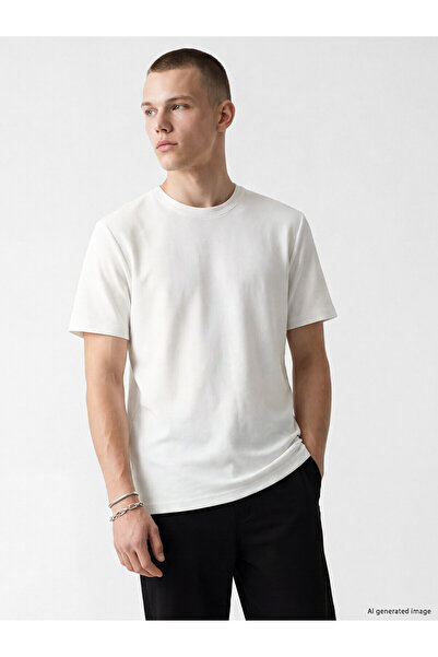LC Waikiki Vizyon New Season Crew Neck 100% Cotton Men's T-Shirt