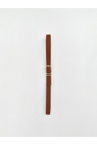 LC Waikiki Nevavm Leather-Look Women's Belt with Difference in Color, Pack of 2