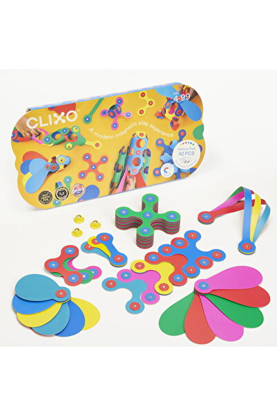 Clixo ®   Магнитна конструкторна игра - Дъга (42 части)