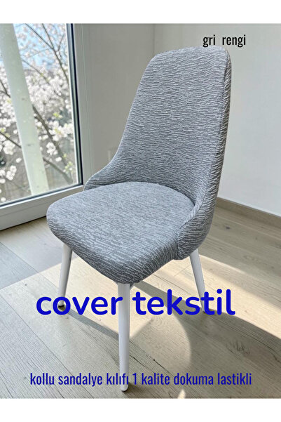 COVER TEKSTİL HALKA SANDALYESİ KOLLU MODEL Mutfak ve Salon Sandalyesi kılıfı