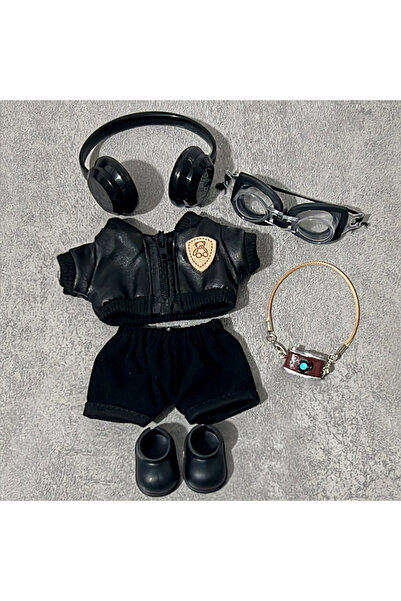 Choice 6pcs Labubu Baby Clothes Are Cool and Trendyy Earphones Leather Jacket...