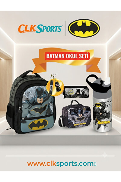Batman Okul Çantası , Beslenme Çantası, Çift Gözlü Kalem Kutusu , Anahtalık V...