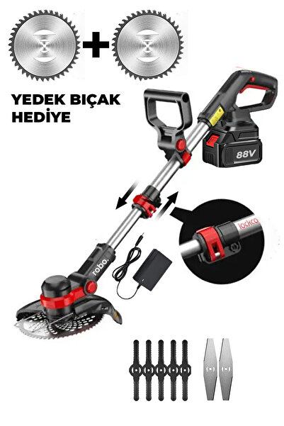 ROBO Şarjlı  Çim Biçme Makinesi Tırpan 88v
