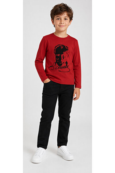 UMKEM GIRL BOY 5/16 YEAR OLD HOPPIE LONG SLEEVE ATURK PRINTED TSHIRT 29 OCTOB...