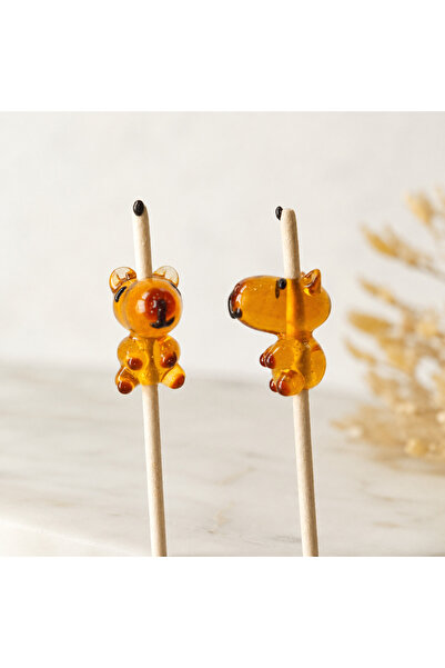 ADAMODART Handmade Murano Glass Capybara Beads (2 Pieces)