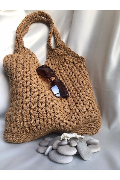 YUKATİCARET Straw Handbag Trend Bag