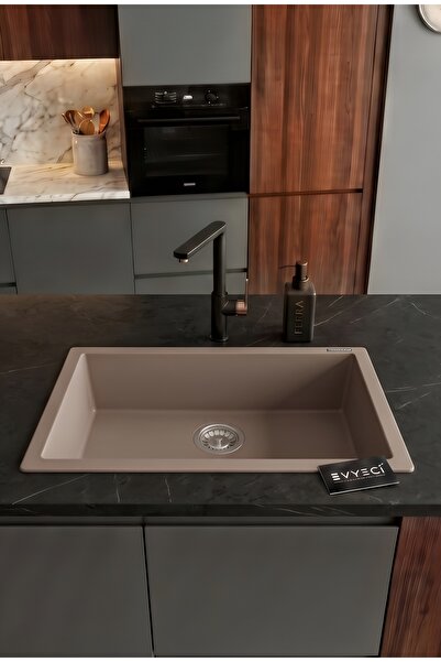 RealStone REAL STONE K13 GORDION 77 KAPUÇİNO GRANİT EVİYE