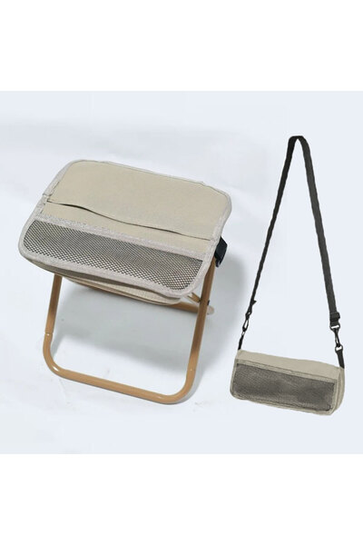 Choice Khaki Outdoor Leisure, Camping and Hiking Folding Stools, Shoulder Bag...