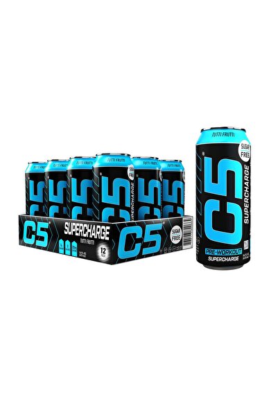 C5 Drink Supercharge Tutti Fruity Pre Workout -pack of 12