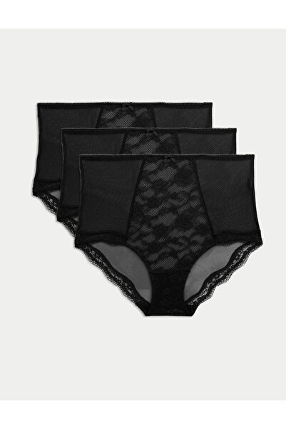 Marks & Spencer 3’lü Dantelli Full Brief Külot