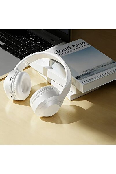Choice1 WHITE Over Ear HIFI Stereo M5 Headsets Wireless Bluetooth 5.3 Headpho...