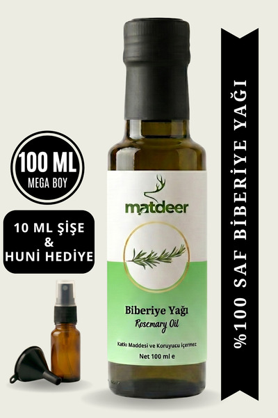 MATDEER 100 مل من زيت إكليل الجبل - نقي وطبيعي 100% - زيت عطري منشط للعناية ب...
