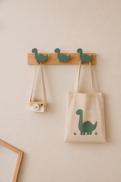 afralya home ahşap çocuk odası montessori duvar askılığı, figürlü dekoratif a...