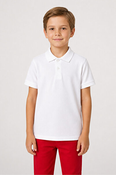 babixkids Boy's Red Collar Short Sleeve T-shirt 23 April 19 May 29 October Re...