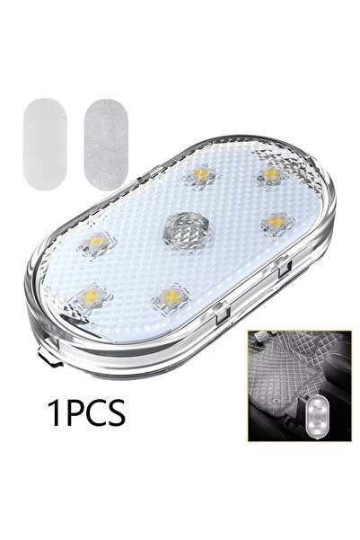 Choice مصباح LED داخلي للسيارة يعمل باللمس عبر USB، أبيض اللون، متوفر بقطعة و...