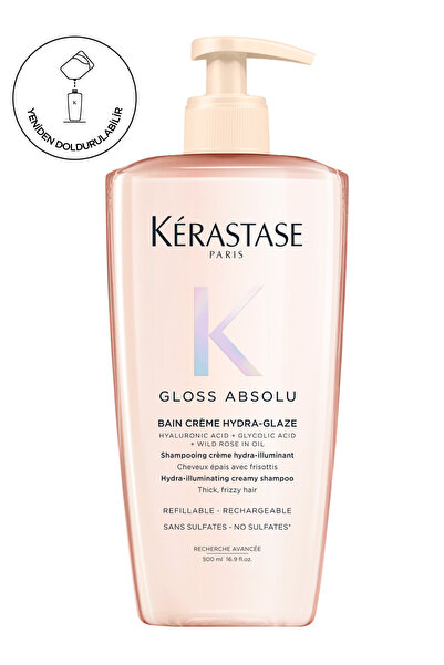 Kerastase Gloss Absolu Shine-Enhancing Shampoo for Hair Prone to Frizz 500ml ...