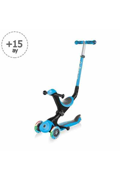 Globber Go Up Deluxe Işıklı Scooter - Mavi 646-101