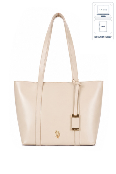 U.S. Polo Assn. حقيبة كتف نسائية بيج Us26600