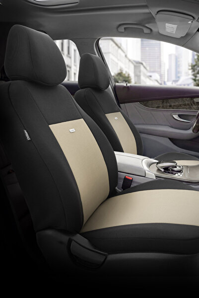 Selectedfit Flex Design Universal Car Seat Cover Beige-Black