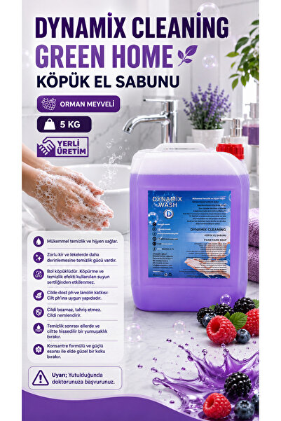 dynamix wash Foam Hand Soap (for Foam Dispensers) 5kg - Forest Fruit Flavor