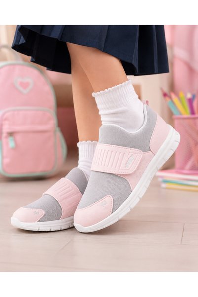 MOON CLOUD Tedy Unisex Çocuk Bağcıksız Cırtlı Rahat Esnek Günlük Sneaker Spor Ayakkabı ZYN124