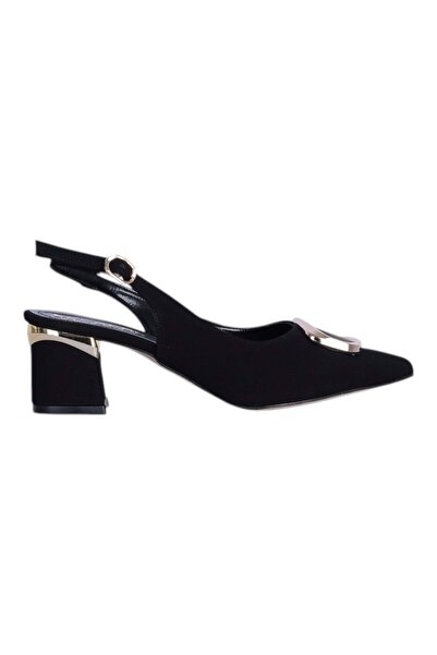 moda ayakkabım Esracan 2809 5cm Slingback Women's Heeled Shoes