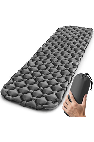 Choice4 01Grey Outdoor Sleeping Pad Camping Inflatable Mattress Ultralight Ai...