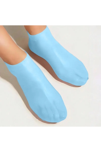 Choice Blue Silicone Moisturizing Foot Socks for Dry Cracked Feet Foot Care S...