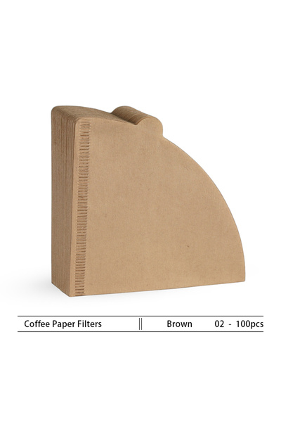 Choice1 02 Brown Havmore Wood Pulp 02 Cone Filter Pour Over 2-4 Cups Natural ...