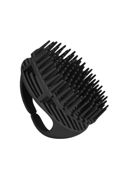 Choice Black Silicone Shampoo Scalp Hair Massager Head Body Scalp Massage Bru...