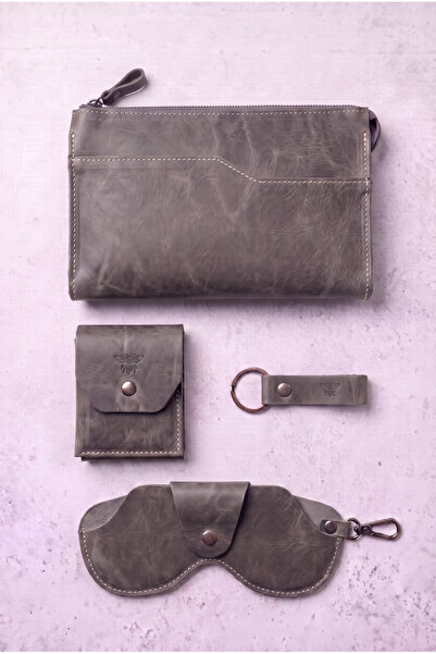 NZCLUB 100% Genuine Crazy Cowhide Leather (Handbag, Wallet, Glasses Case, Key...
