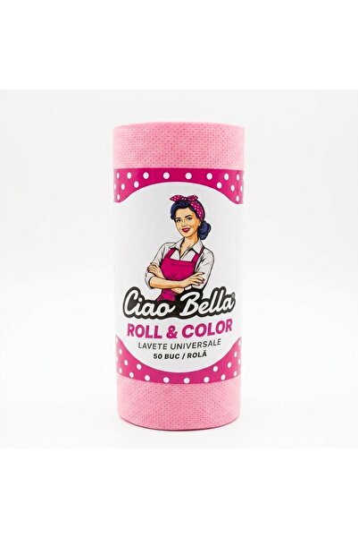 CEX Lavete universale pe rola, Ciao Bella, 50 buc, rosu
