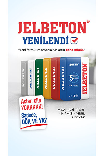 Isonem Jel Beton Kendinden Yayılan Zemin Kaplaması 20 kg - Mavi