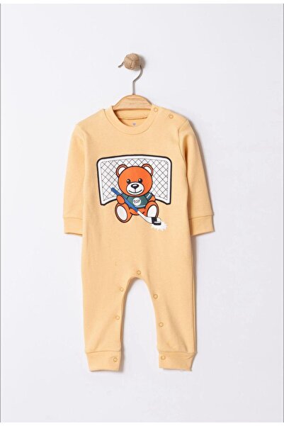 Bubito Toy Ayı Temalı Bebek Tulum Bej