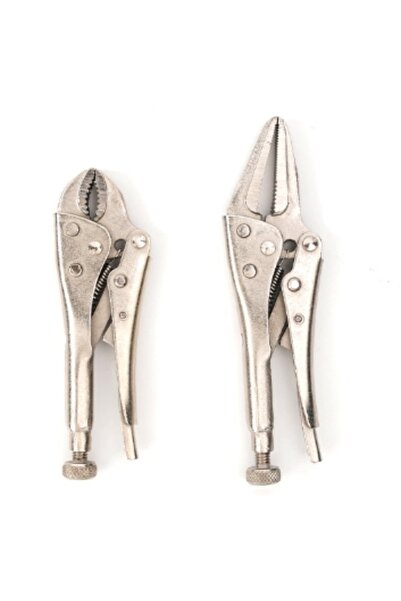 Choice 2Pcs/Set 5-Inch Mini vice Grip Locking Pliers Long Nose 4-Inch Curve J...