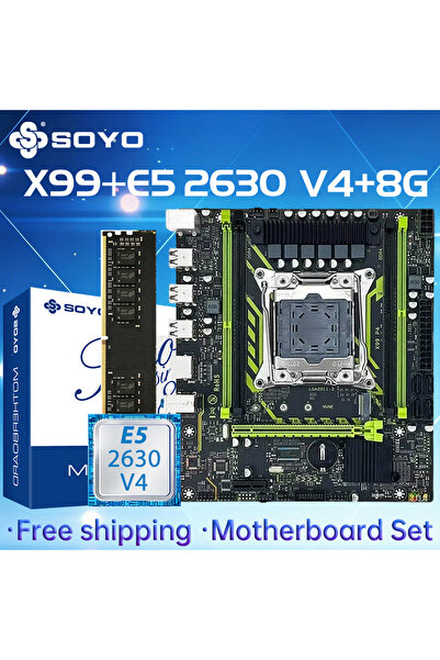 Choice1 Motherboards SOYO X99 Motherboard Set With LGA2011-3 Xeon E5 2630 V4 ...