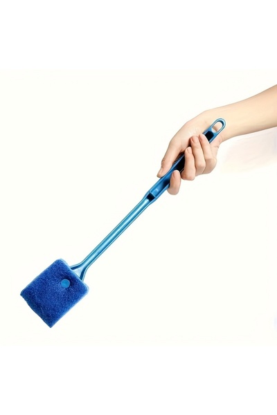 Choice Blue 1 Practical Household Fish Tank Cleaning Brush with Long Handle, ...