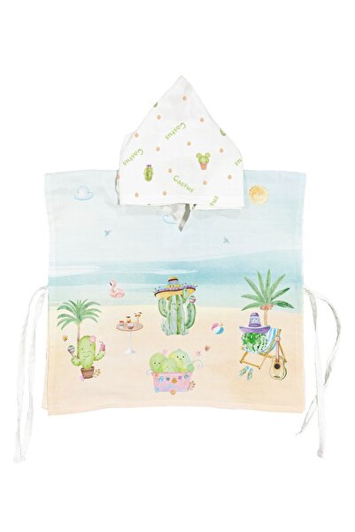Casadora Baby Cactus 100% Cotton Children's Muslin Poncho 3-4 Years