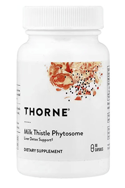 Thorne Milk Thistle Phytosome 90 Capsul (180 mg per Capsule).Orj Abd Menşei.